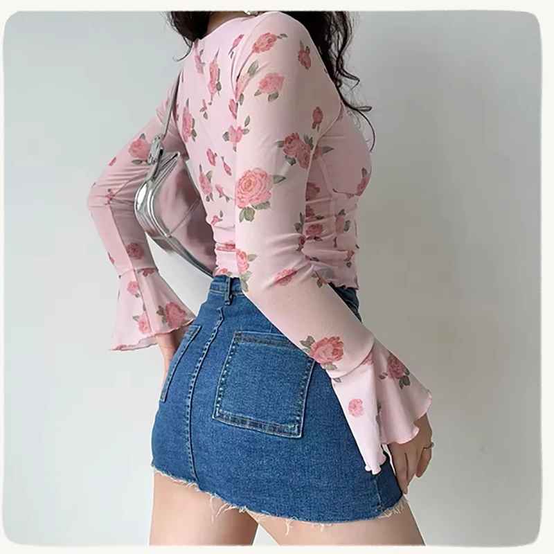 Mila Blushed Bell Top