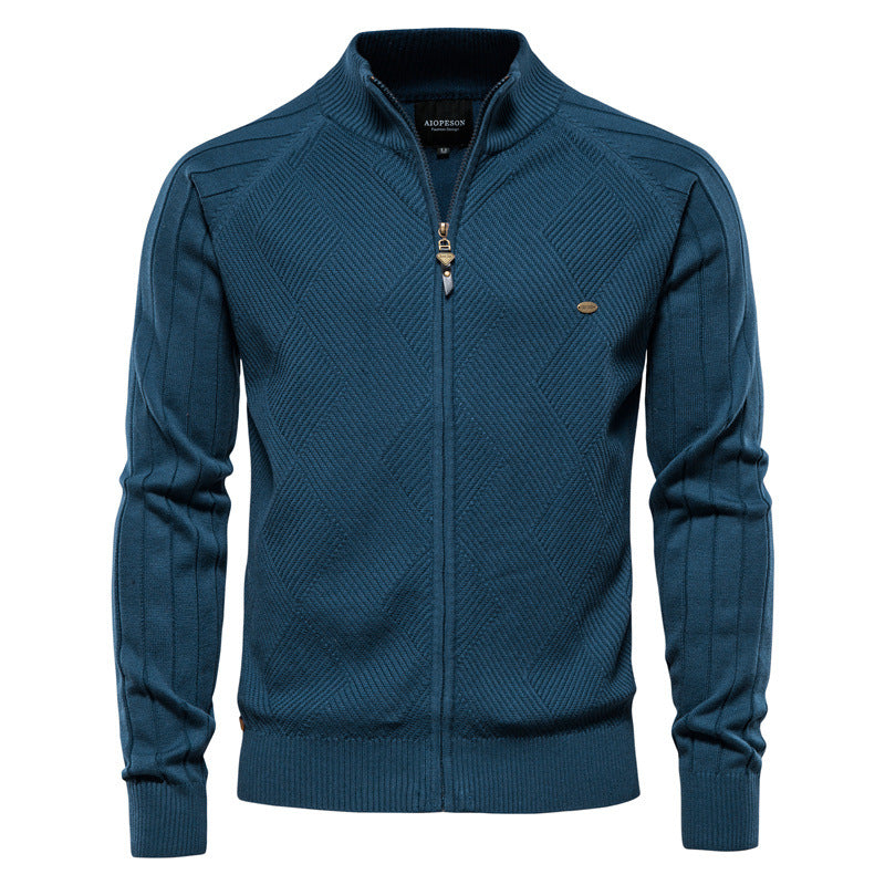 Cotton Knit Zip-up - Riley Grove