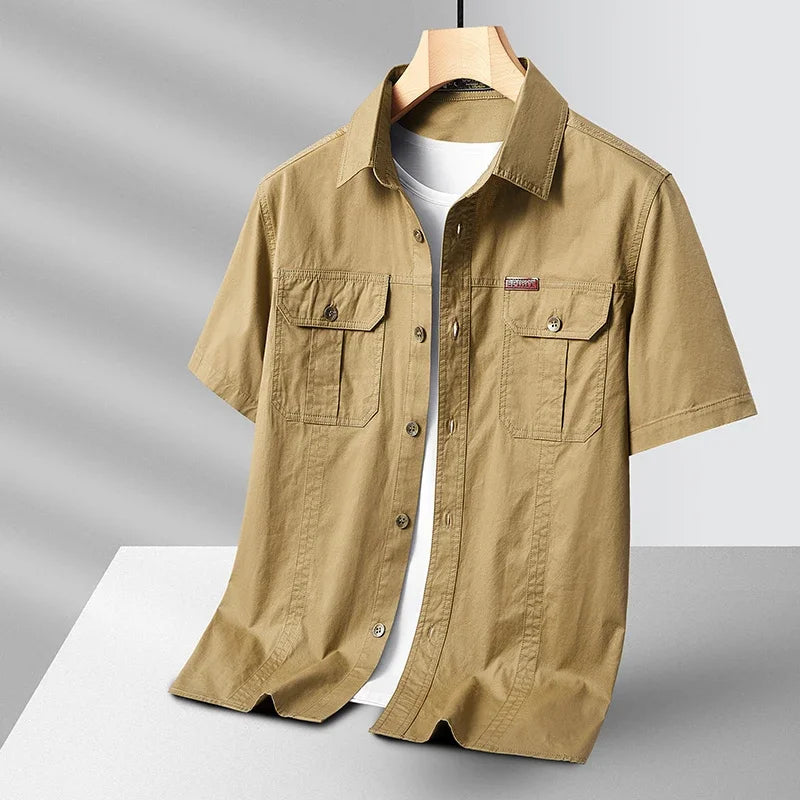 Emerson Half Sleeve Cotton Over Shirt