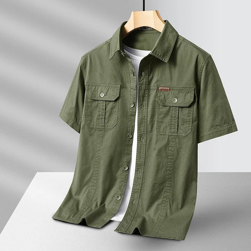 Emerson Half Sleeve Cotton Over Shirt